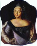 Portrait of Empress Elizaveta Petrovna.