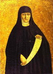 St. Monica. Panel of the Sant'Agostino altarpiece.