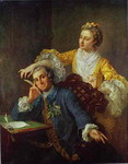 david garrick with his wife eva-maria veigel 