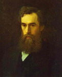 portrait of pavel tretyakov, the art collector, founder of the gallery.