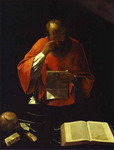 st. jerome reading. (copy of a lost original).