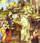 The Apparition of the Virgin to St. Bernard.