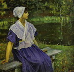 Girl by a Pond
