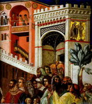 Entry of Christ into Jerusalem. Detail.