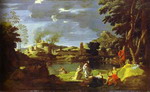 landscape with orpheus and eurydice.