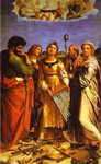 st. cecilia with saints.