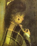 young woman with a veil.