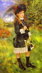 young girl with parasol