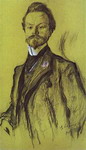 portrait of the poet konstantin balmont.
