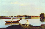 Fishermen. A View in the Estate of Spasskoe.