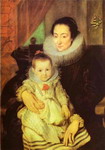 Marie Clarisse, Wife of Jan Woverius, with Their Child.