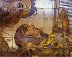 Tile panel on the Hotel Methropol.