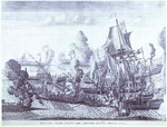 Battle of Gangut, June 27, 1714.
