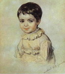 portrait of maria kikina as a child.