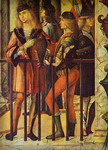 The Legend of St. Ursula: The Arrival of the English Ambassadors. Detail.