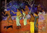 scenes from tahitian life.