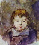 portrait of gauguin's daughter aline.