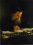 Portrait of Leo Tolstoy.
