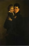 Portrait of Sophia Tolstaya, Leo Tolstoy's Wife, with Their Daughter Alexandra Tolstaya.