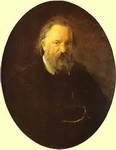 Portrait of the Author Alexander Herzen.