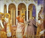 christ purging the temple.