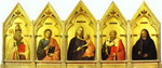 madonna and child with st. nicholas, st. john the evangelist, st. peter and st. benedict